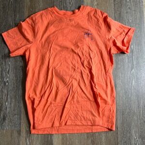 Guy‎ Harvey T-Shirt Mens Large Orange Excellent Saltwater Fishing Marlin Graphic